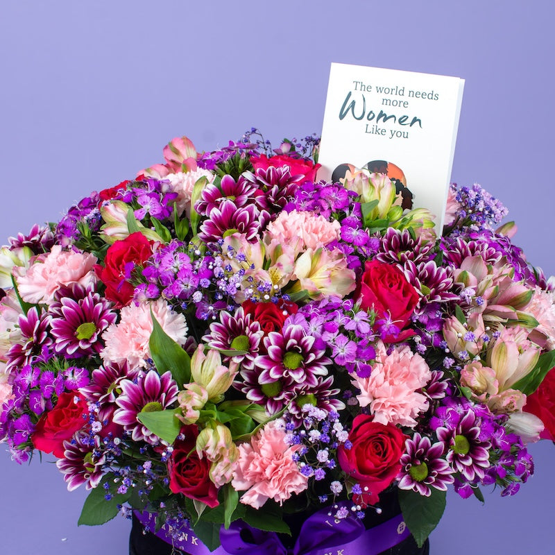 The Lila Flower Basket
