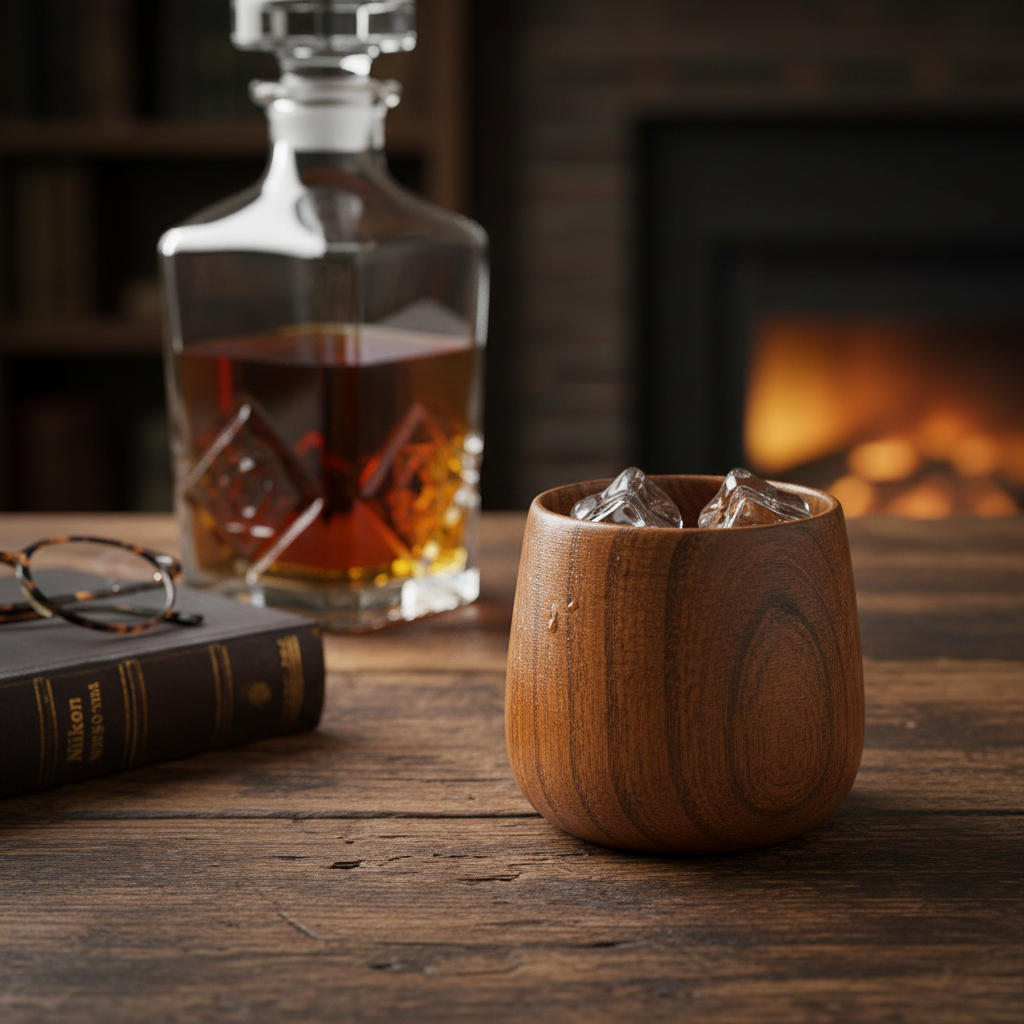 Wooden Whiskey Mug