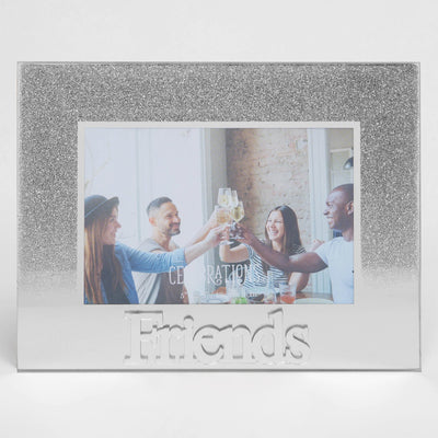 Silver Glitter Glass Frame - Friends