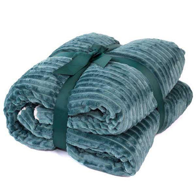 Patterned Warm Sherpa Blanket