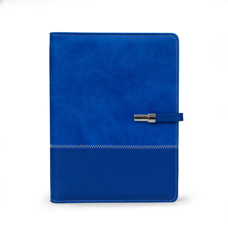 Personalised B5 Blue Leather Notebook