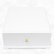 Happy Chai White Wooden Tea Chest