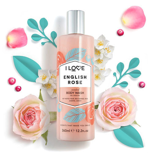 English Rose Body Wash – 350ml