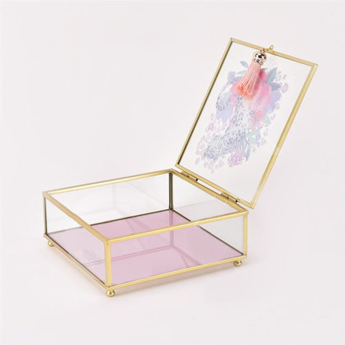 Frida Leopard Glass Trinket Box