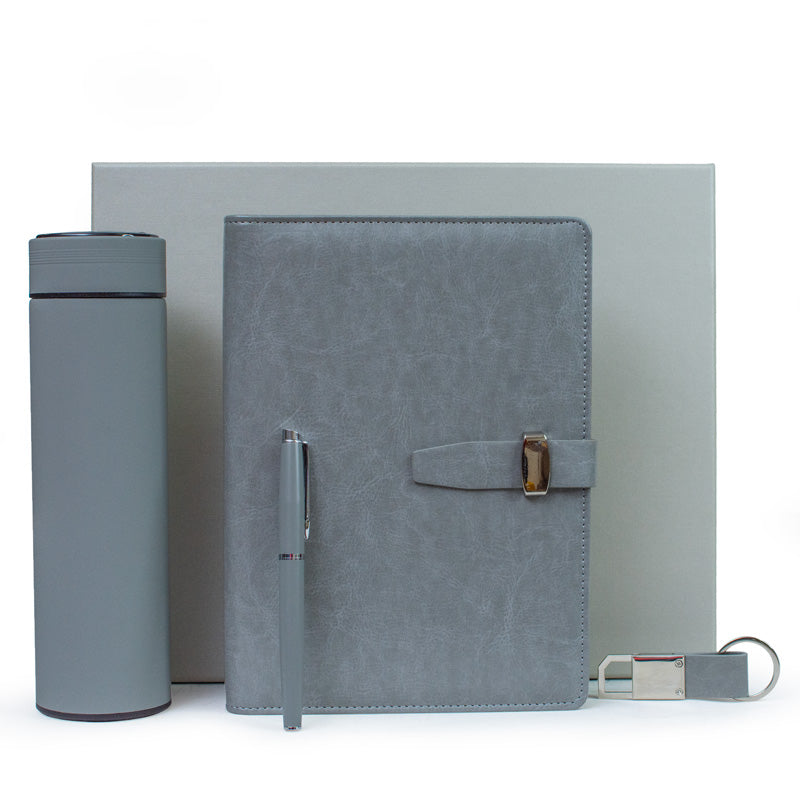 Personalised Grey Business Set