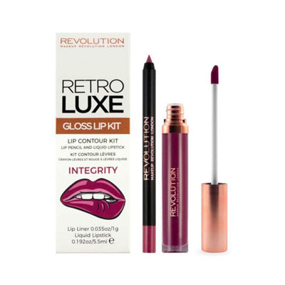 Revolution Retro Luxe gloss Lip Kit - Integrity