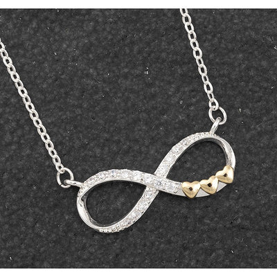 Kiss Collection Two Tone Eternity Necklace