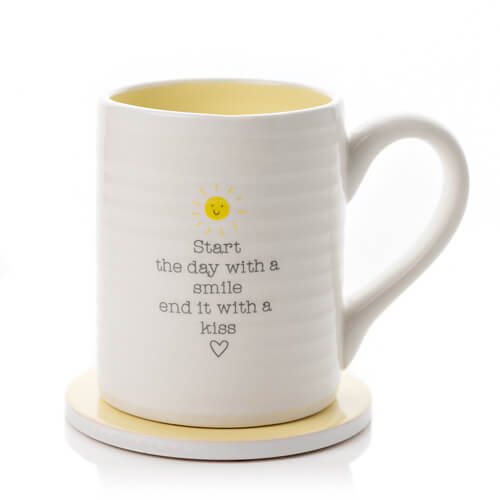 Love Life Mug & Coaster Set - Start The Day