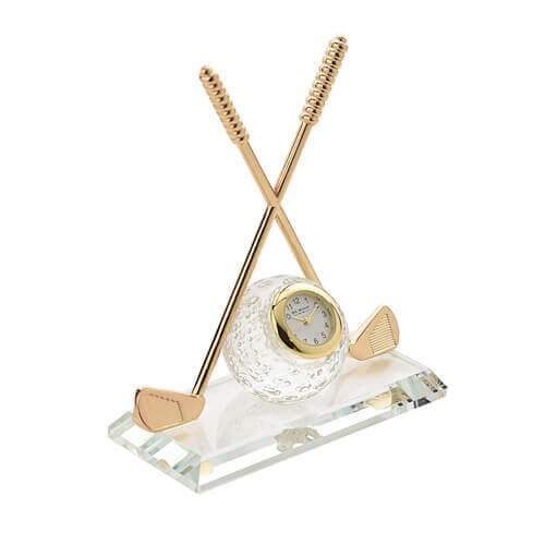WILLIAM WIDDOP® Miniature Crossed Golf Clubs with Glass Ball