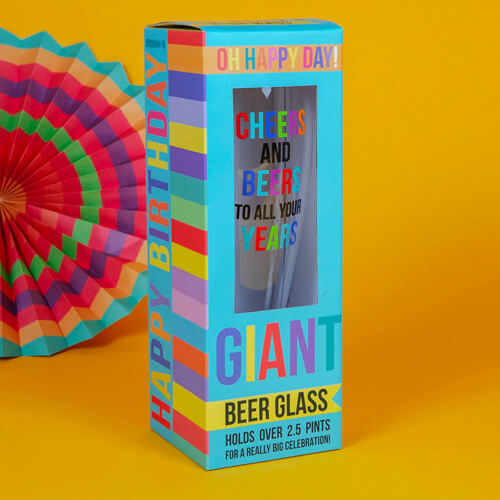 Oh Happy Day! Giant Beer Glass - Cheers
