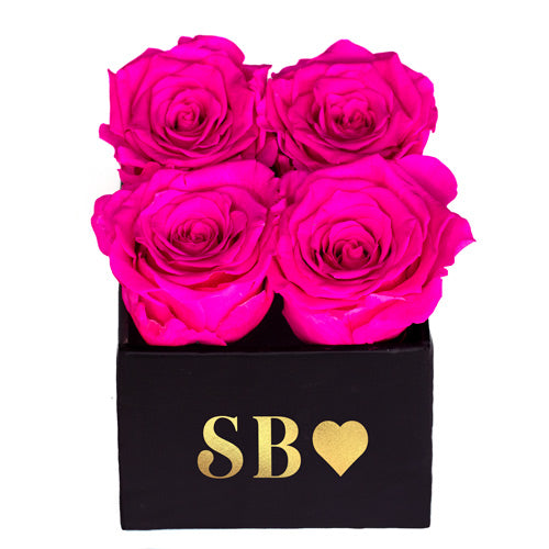 Pink ForeverRoses™ in a Cube