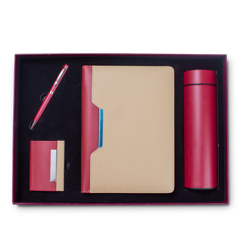 Personalised Maroon Business Set