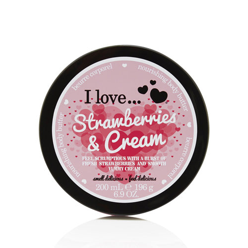 I LOVE Strawberries & Cream Body Butter – 200ml