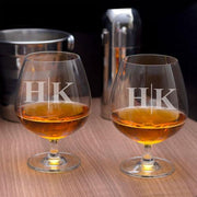 Personalised Madison Cognac Glass Set of 2 - Initials