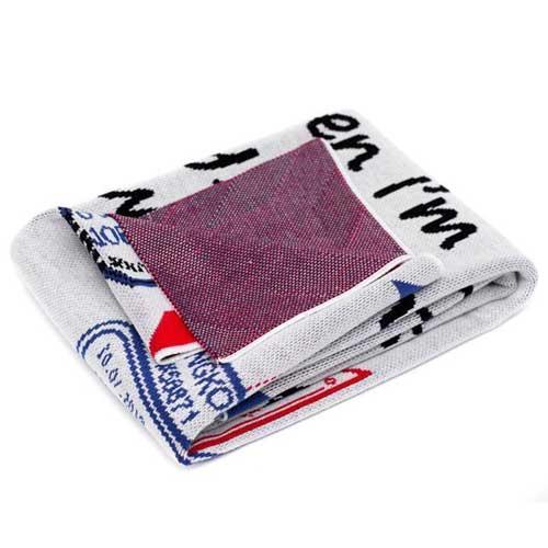 Postal Print Throw Blanket- My Mum