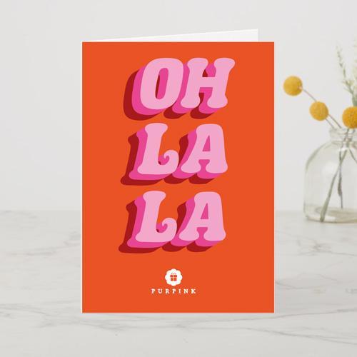 Oh La La A6 Card