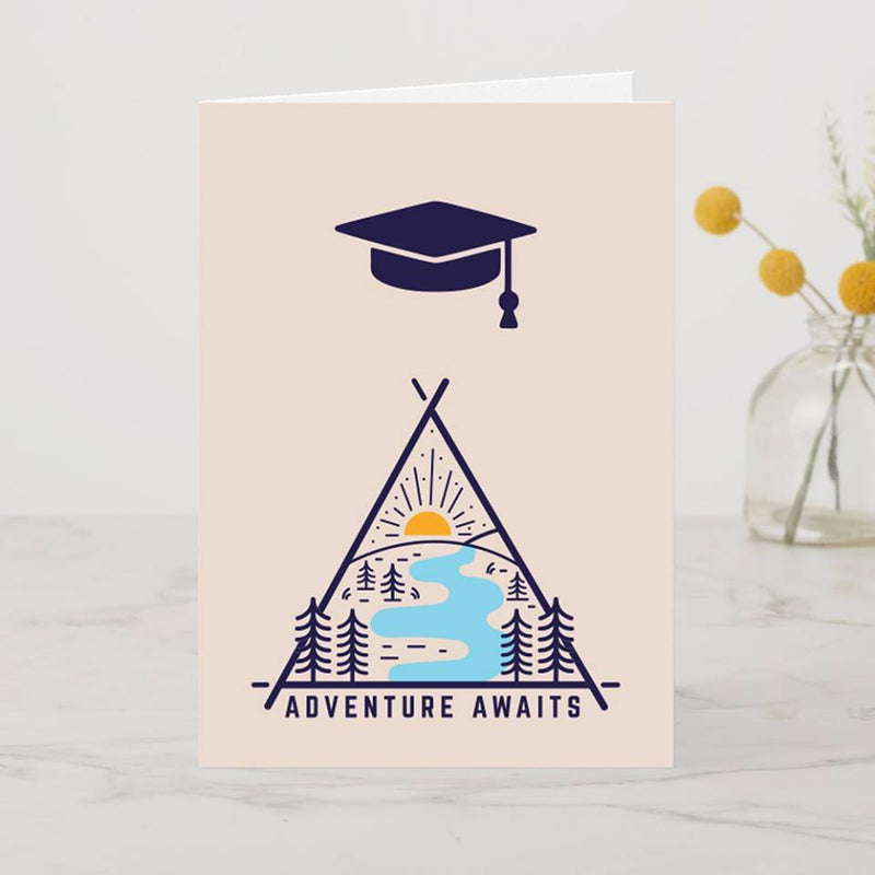 Graduation Card A6 - Adventure Awaits