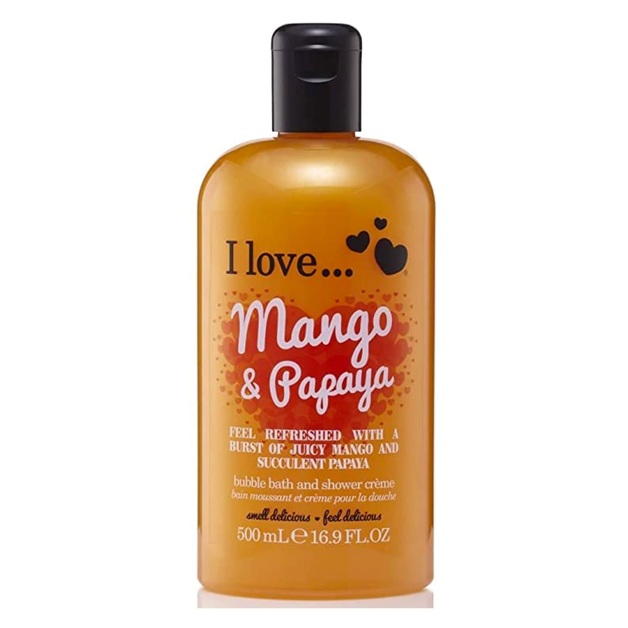 I Love Mango & Papaya Bath & Shower Crème – 500ml