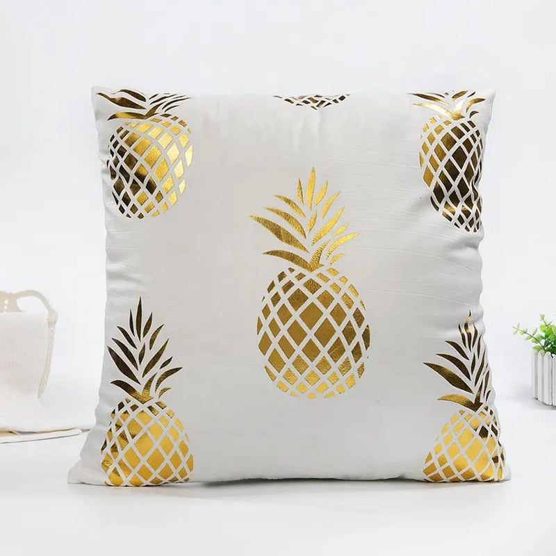 HOSL Pineapple Pattern Decorative Pillow
