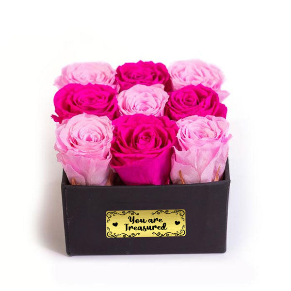 Pretty in Pink Forever Roses in a Box