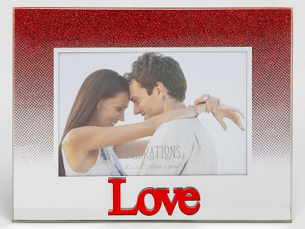 Red Glitter Acrylic Frame